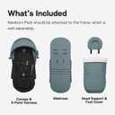 Stokke YOYO 0+ Newborn Pack, Toffee - Includes Mattress, Extendable Canopy & Five-Point Harness - Requires YOYO3 Frame (Sold Separately)