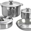 Le Creuset Tri-Ply Stainless Steel 7 pc. Cookware Set