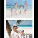 JCJMY 8x10 Double Picture Frame, Display 2 8 x 10 Photos or 11x17 Picture, Two Opening Double 8x10 Collage Frame for Wall Hanging, 8 by 10 Multi Photo Frame, Black