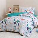 Bestier Kids Comforter Set - Full Bedding Sets for Kids and Teens, Sorona® Natural Plant Fiber Comforter Sets with Oeko-TEX® Certification, Teens Full Size Comforter Sets, 3 Pieces