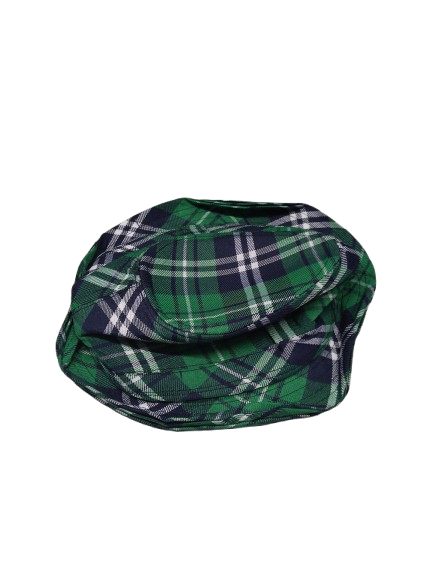 3 Green Flannel Hats