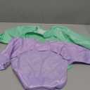 Tiny Twinkle Mess Proof Baby Bibs, 2pk Waterproof Smock Baby Bibs for Eating, Machine Washable Long Sleeve Bibs, Baby Led Weaning, Toddler Bibs, BLW Supplies (Mermaid, Small 6-24 Months)