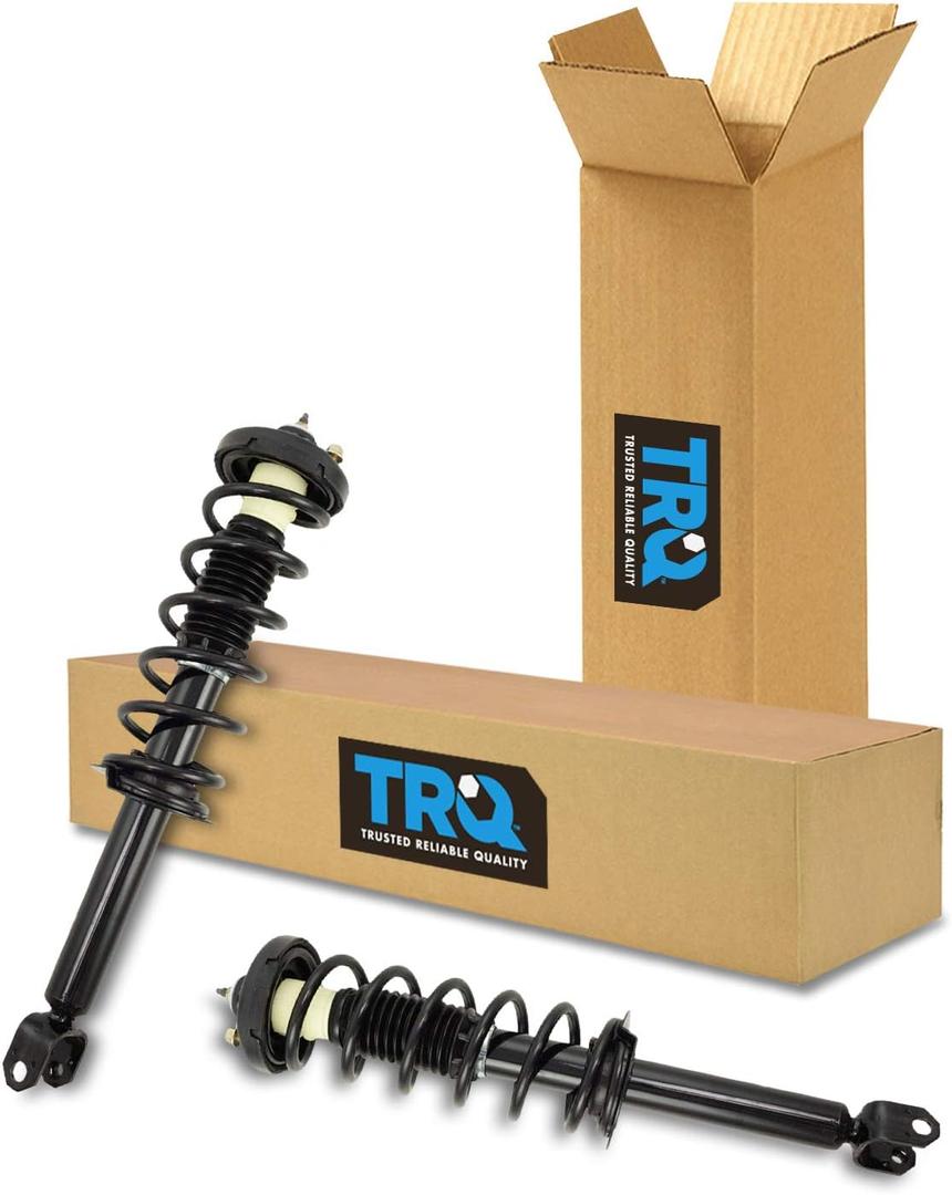 TRQ Rear Loaded Quick Complete Shock Strut Spring Assembly Pair for Acura TSX