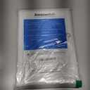 AmazerBath Frosted Shower Curtain Plastic 72x72 Inches, Heavy Duty Shower Curtain Waterproof, Thick PEVA Shower Curtains for Bathroom with 3 Big Clear Weighted Stones and 12 Rustproof Grommets