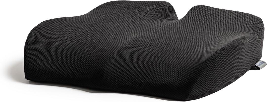 Ergonomic Seat Cushion- Car Seat Cushion/Office Desk Accessories| Chair Cushions for Dining Chairs-Home Office Chairs- Supporting Other Sciatica Pain Relief Devices (Black, Standard)