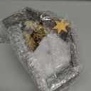 Threehoney Wooden Jesus Manger Scenes Christmas Nativity Stable with Raphia Grass Christmas Decoration Mini Manger Holy Family Nativity Scene Xmas Home Table Desk Decor