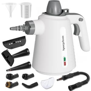 Spurgehom Handheld Steam Cleaner, Portable Steamer with 11 PCS Accessory & Safety Lock, Large Capacity Steam for Cleaning, Multipurpose Steam Cleaner for Home, Car, Window