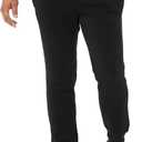 Southpole Men's 1570 Basic Active Fleece Jogger Sweatpants (Large, Black)