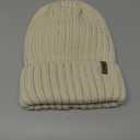 FURTALK Womens Winter Beanie Hat Satin Lined Faux Fur Pom Pom Beanies Hat for Women Winter Warm Knit Hats (One Size, Beige)