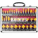 Router Bits Set 1/2 Inch Shank - BAIDETS 35PCS Router Bit for Professional and Beginners Carpenter Woodworking Projects
