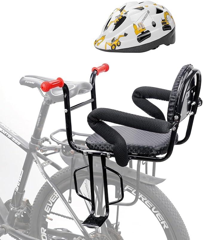 2026 Rear Child Bike Seat,Kids Seat for Adult Bike, Toddlers Rear Mount Bike seat Design for Children Aged 2 to 8 Years Old, Rear Frame Mounted Baby Bike Seats Kids Safety Upgrade