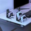 ASIEIT 2Packs Controller Holder, 2 Tier Universal Aluminum Display Stand for Desk Game Enthusiasts Gift Stand Compatible with Series XS, Elite 2, PS5, PS3, Switch Pro and Almost All Controller, Black