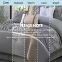 Grey Comforter Set, Queen, 7 Piece Bed in a Bag, Microfiber Handcrafted Pintucking, All Season Bedding Set with Comforter, Bedskirt, Pillow Shams and Decro Pillows