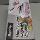 8 Blade All-in-1 Vegetable Chopper Mandoline Slicer with Container, Food Chopper, Onion Chopper, Veggie Cutter for Salad, Kitchen Gadgets Accessories Essentials, White