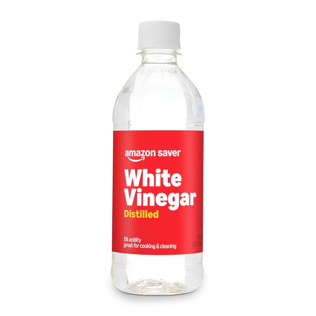 6 x Amazon Saver, Distilled White Vinegar, Great for Cooking and Cleaning, 16 Fl Oz (EXP 06/08/28)