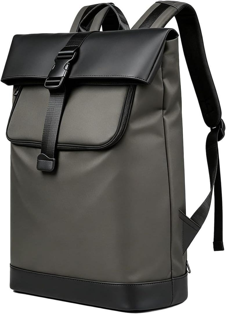 Lightweight Laptop Backpack 17Inch for Women & Men Professional Business Computer Bag with Back Cushioning Carry on Waterproof Travel Computer Backpack Resistant Travel Work Citywalk Gray
