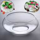 Glass Lotus Bowl Planter, 8 in Lotus Flower Bowl, Lotus Bowls for Planting in Water Indoors,Suitable for Succulent Plants and Aquatic Plant Bonsai Arrangements (M)