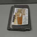 HITSLAM Square Shower Mat, 24 x 24 Inch Non Slip Bath Mat for Tub, Soft PVC Loofah Bathtub Mats with Drain Holes, Quick Drying Bathroom Stall Floor Mat, Bathroom Accessories Without Suction Cup, Grey