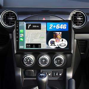 [2+64G] Android 13 Car Stereo for Mazda MX-5 Miata 2006-2015 with Wireless Carplay&Android Auto,9 Inch Touch Screen Car Radio with Mirror Link Bluetooth FM/RDS Radio WiFi GPS EQ SWC+Backup Camera
