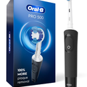 OralB Pro 500 Electric Toothbrush with (1) Brush Head, Rechargeable, Black