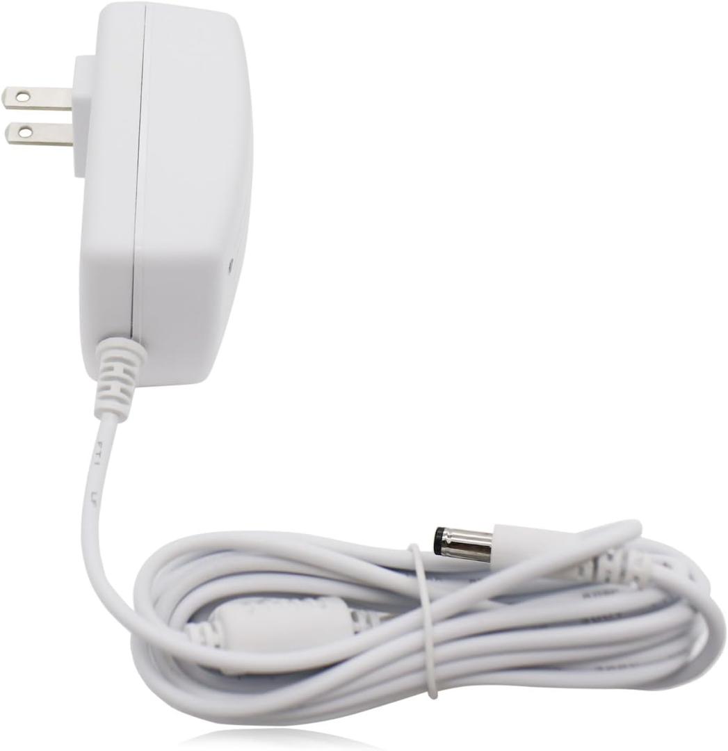 12V 3A Power Supply for Neon LED Light Strip, CCTV Security Camera - AC/DC Adapter, 10 Feet Charger Cord, 5.5mm X 2.1mm Barrel Plug, White