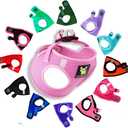 EcoBark Step in Dog Harness - Eco-Friendly Dog Halter Harness for XS, Small, & Medium Breed Dogs - Soft Luxurious Mesh - Reflective and Adjustable - Dog Body Chest Harness Vest (Baby Pink, Medium) (Medium-11 to 17 lbs-Chest Up to 16 in (Pack of 1))