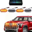 Front Bumper LED Grill Lights for Toyota Tundra 2026 2025-2022 Raptor Marker Lights Bars fit Platinum 1794 Edition OEM Grille 3rd Gen Tundra Exterior Accessories (Yellow)