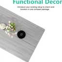 Farmhouse Coffee Table Rectangular Center Table for Living Room Table Wooden Tabletop with Metal Frame,Mid Century Modern Design,Easy Assembly,Wood Coffee Table,Grey