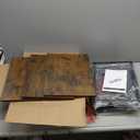 Furologee TV Stand for TVs up to 55 Inch, Entertainment Center with Open Storage Shelves, Media Console Table with Soundbar Shelf for Living Room, Bedroom, Rustic Brown, Scratches At Edges Of Wood Pieces