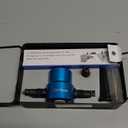 Dicfeos Double Head Metal Sheet Nibbler Cutter with Circle Cutting Accessories, Drill Attachment with Wrench and Parts, Maximum 14 Gauge Steel (Blue)