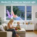 Haton Window Tint for Home, One Way Film, Blue Silver 23.6" x 78.7"