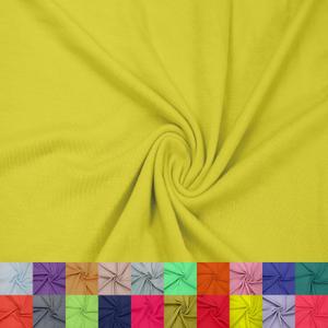 Stylish FABRIC 60" Wide Rayon Spandex Jersey Knit Fabric by The Yard-4-Way Stretch, 200GSM, Medium Weight-Soft & Breathable-Apparel, Accessories, Maternity & Decorations, Bright Yellow 1 Yard