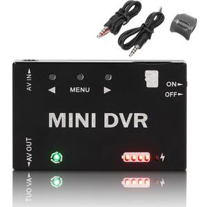 Mini FPV DVR Recorder Module - NTSC/PAL Video & Audio Capture with Built-in Battery & 32GB TF Card Support, Aluminum Shell for Drones & RC Cars