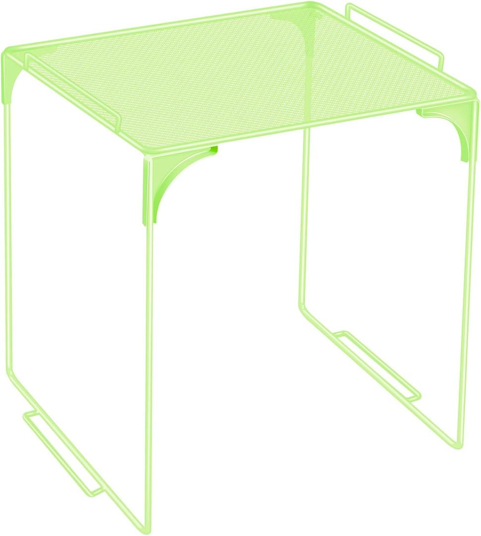 Locker Organizer Shelf Green Stackable Extra Locker Shelf Storage Cabinet Accessories for School Office Home Gym Supplies