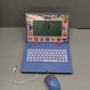 Lexibook, Disney Stitch, Bilingual and Educational Laptop Spanish/English, Toy for Children, 170 Activities to Learn, Play Games and Music, Large Screen, Blue, JC599Di2