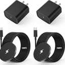 10FT Magnetic iPhone Charger[Apple MFi Certified], Apple Magsafe Wireless Charger,2Pack Magnetic Wireless Charging Pad with USB-C Charging Block for iPhone 17/17Pro/16ProMax/15/14/13/12 Series,AirPods