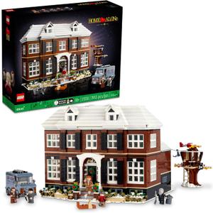 LEGO Ideas Home Alone McCallisters' House Building Set for Adults - Collectible Movie Model Kit for Office or Bookshelf Decor - Gift for Holidays or Birthdays - W/ 5 Minifigures - 21330, Large