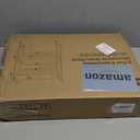 DOLALIKE Microwave Oven Rack, Expandable Microwave Stand Countertop Kitchen Utensils Tableware Storage, Carbon Steel Over Microwave Shelf Countertop with 3 Hooks