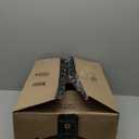 Furologee Kitchen Bakers Rack with Hutch, Coffee Bar Station 4 Tiers, Microwave Oven Stand with 6 S Hooks and Pegboard, Kitchen Microwave Rack for Spice Organizer Workstation, Rustic Brown 22"