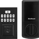 Kwikset SmartCode 260 Keyless Entry Electronic Keypad Deadbolt Door Lock with Auto-Lock, Custom User Codes, Advanced Security in Matte Black Contemporary