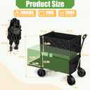 X-cosrack Compact 2-Tier Double Decker Collapsible Wagon for Camping Beach