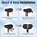 Zacro Bike Seat Cushion - Gel Padded Bike Seat Cover for Men Women Comfort, Extra Soft Exercise Bicycle Seat Compatible with Peloton, Outdoor & Indoor Bike Saddles (Black(silver waterproof cover))