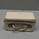 Prite Makeup Bag for Women Travel Waterproof Vegan Leather Cosmetic Bag Open Flat Toiletry Bag With Clear Divider and Handle (Beige) (Medium)