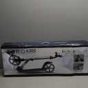 Aero Big Wheels Kick Scooter for Kids 6+, Teens & Adults | Light Up Wheels, Hand Brake, Rubber Deck Mat & Shock Absorption | Foldable & Height Adjustable