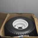 (2-Pack) 18" Tubeless Tires On Rims - 18x8.5-8 Tire and Wheel Assemblies - 4-Lug 4" Center - 2.83" Center Bore - Load Range B Max Tire Weight of 815 Lbs - Compatible with Alumacraft Boat Trailers