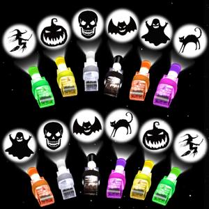 Halloween Party Favors for Kids, 36 Pcs LED Light Up Finger Lights Halloween Goodie Bag Fillers Treats Stuffers Glow in The Dark Toys Bulk for Halloween Party Gifts Trick or Treat Toy