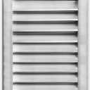 HVAC Premium 18"W x 24"H Aluminum Exterior Gable Louver Vent for Walls & Crawlspace - Weather-Resistant Air Grille with Screen Mesh - [Outer Dimensions 19.75"W x 25.75"H]