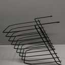 Officemate Large Incline 8 Compartment Wire Caddy, Black, 8.5 x 10.375 x 12.625 Inches