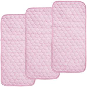BlueSnail Ultra Soft and Absorbt Quilted Waterproof Changing Pad Liner 3pk (Pink)
