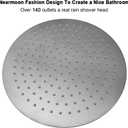 NearMoon Rain Shower Head, Ultra-Thin Design-Pressure Boosting, Awesome Some Experience, High Flow Stainless Steel Rainfall Head (12 Inch, Brushed Nickel)